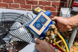 Technician working on unit